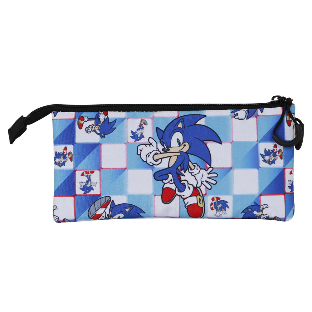 Sonic The Hedgehog Blue Lay portapenne triplo